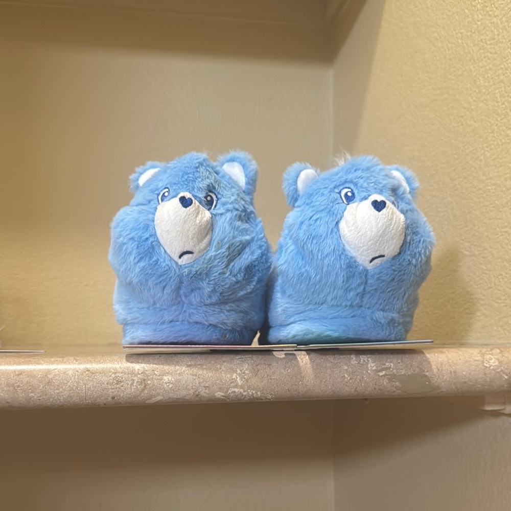 Grumpy Care Bears slippers